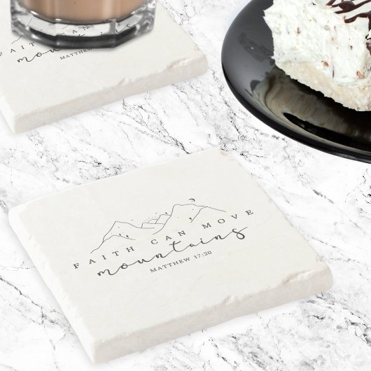 Der Glaube kann die Berge bewegen Steinuntersetzer