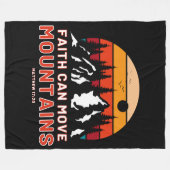 Der Glaube kann die Bibel der Berge bewegen Fleecedecke (Vorderseite (Horizontal))