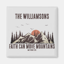 Der Glaube kann die Christliche Bibelverse bewegen Magnet