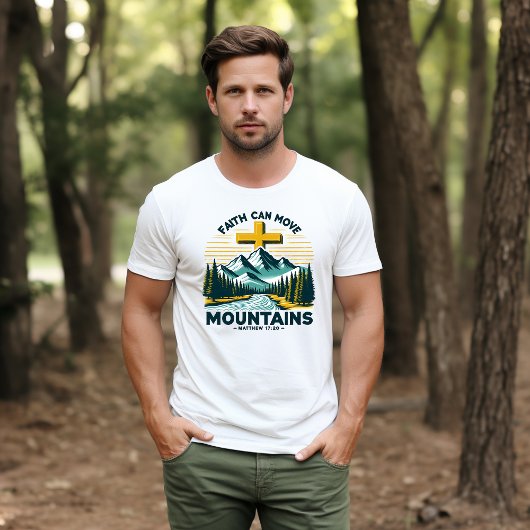 Der Glaube kann die Christlichen Berge der Männer  T-Shirt