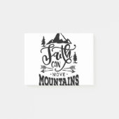 Der Glaube kann Gebirge bewegen Post-it Klebezettel (Vorderseite)