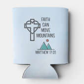 Der Glaube kann Gebirge Christliches biblisches Zi Dosenkühler (Rückseite)