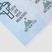 Der Glaube kann Gebirge Christliches biblisches Zi Seidenpapier (Ausschnitt)