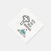 Der Glaube kann Gebirge Christliches biblisches Zi Serviette (Ecke)