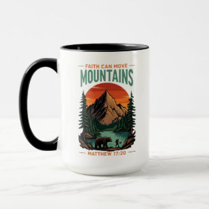 Der Glaube kann Gebirge im Freien bewegen Christli Tasse