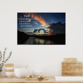 Der Glaube kann transformieren...inspirierendes Po Poster (Küche)