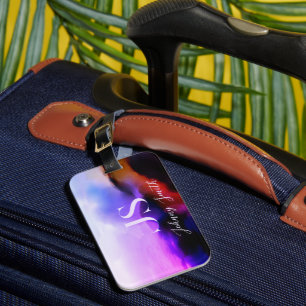 Der Glaube kann Wunder zu Ombre Cliff Monogram mac Gepäckanhänger