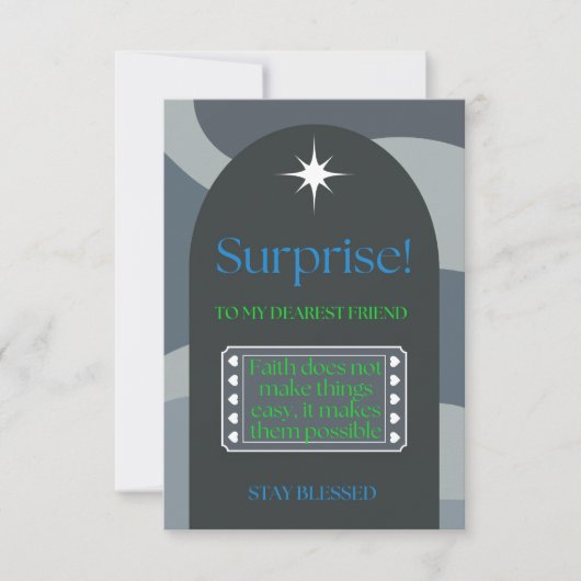 Der Glaube macht das Unmögliche möglich (Vorderseite)