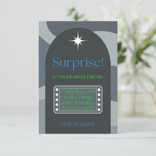 Der Glaube macht das Unmögliche möglich (Stehend Vorderseite)