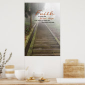 Der Glaube macht den ersten Schritt Poster (Küche)