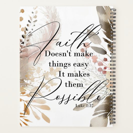 Der Glaube macht die Dinge nicht leicht Planer (Rückseite)