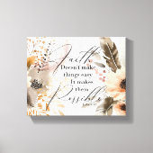 Der Glaube macht Dinge möglich Gerahmt gezogene Ca Leinwanddruck (Vorderseite)