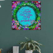 Der Glaube macht Dinge möglich, indem er Zitate in Poster