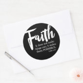 Der Glaube macht Dinge möglich - Luke 1:37 Runder Aufkleber (Umschlag)