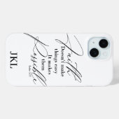 Der Glaube macht Dinge möglich Monogramm Case-Mate iPhone Hülle (Rückseite (Horizontal))
