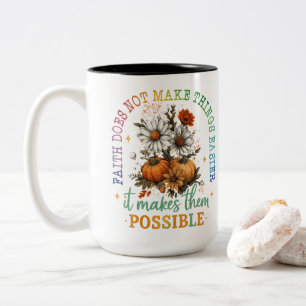 Der Glaube nicht... Zweifarbige Tasse