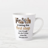 "Der Glaube nimmt den ersten Schritt.." Grafik (1. Milchtasse (Rechts)