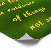 Der Glaube Poster (Ecke)