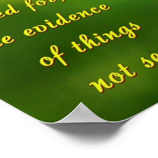 Der Glaube Poster (Ecke)