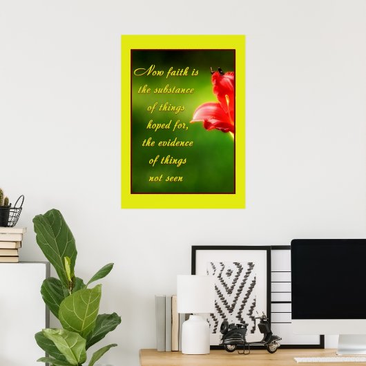 Der Glaube Poster (Heimbüro)