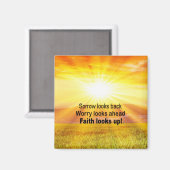 Der Glaube schaut nach oben! Magnet (Vorderseite/Rückseite)