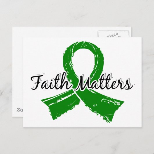 Der Glaube spielt eine Rolle bei Krebs mit 5 Schwe Postkarte (Vorne/Hinten)