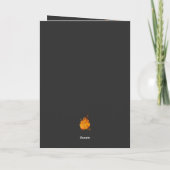 Der Glaube über Angst Feuerwehrmann Christlich Karte (Rückseite)