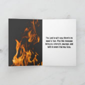 Der Glaube über Angst Feuerwehrmann Christlich Karte (Innenseite)