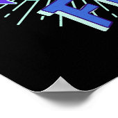 Der Glaube über die Angst Galaxy Burst Design Poster (Ecke)