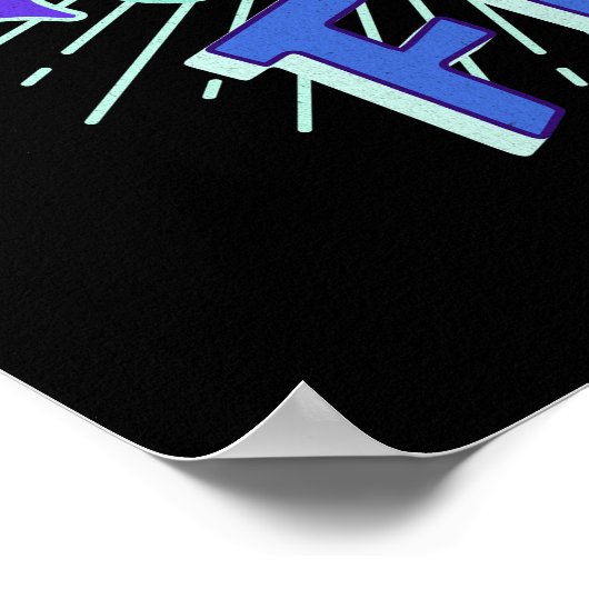 Der Glaube über die Angst Galaxy Burst Design Poster (Ecke)