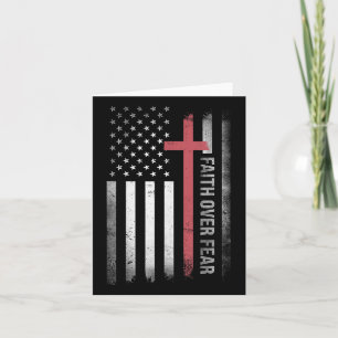 Der Glaube über die Angst Kreuz Christlichen uns F Karte