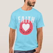 Der Glaube über die Likes Christlich T-Shirt (Vorderseite)