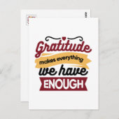 Der Glaube und die Dankbarkeit von Kunstwerken - C Postkarte (Vorne/Hinten)