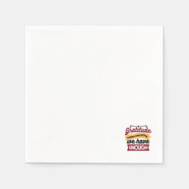 Der Glaube und die Dankbarkeit von Kunstwerken - C Serviette