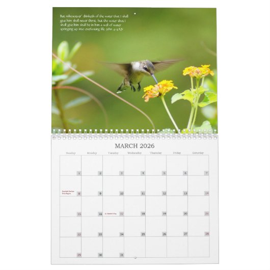 Der Glaube und sein Inspirationskalender Kalender (Mär 2026)