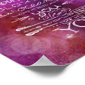 Der gleiche Gott, der Gebirgsgalaxien und Ozeane g Poster (Ecke)