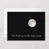 Der gleiche Mond Postkarte (Vorne/Hinten)