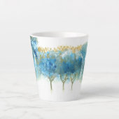 Der Gletscherblauer Kaffee-Cup im Winter Milchtasse (Vorderseite)