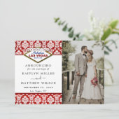 Der Glitzer Damask Las Vegas Wedding Collection Ankündigung (Stehend Vorderseite)