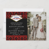 Der Glitzer Damask Las Vegas Wedding Collection Ankündigung (Vorderseite)