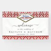 Der Glitzer Damask Las Vegas Wedding Collection Banner (Horizontal)