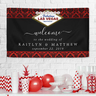 Der Glitzer Damask Las Vegas Wedding Collection Banner