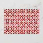 Der Glitzer Damask Las Vegas Wedding Collection Begleitkarte (Rückseite)