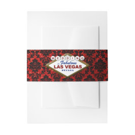 Der Glitzer Damask Las Vegas Wedding Collection Einladungsbanderole
