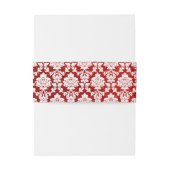 Der Glitzer Damask Las Vegas Wedding Collection Einladungsbanderole (Rückseitenbeispiel)