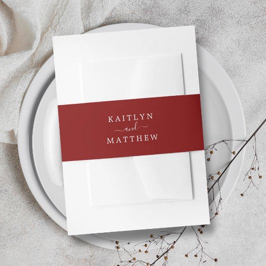 Der Glitzer Damask Las Vegas Wedding Collection Einladungsbanderole