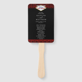 Der Glitzer Damask Las Vegas Wedding Collection Fächer