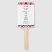 Der Glitzer Damask Las Vegas Wedding Collection Fächer (Rückseite)