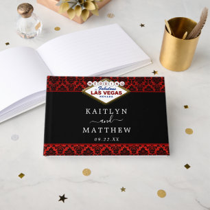 Der Glitzer Damask Las Vegas Wedding Collection Gästebuch