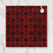 Der Glitzer Damask Las Vegas Wedding Collection Geschenkanhänger (Rückseite)